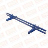 Снегозадержатель трубчатый BORGE 1,5м / для металлочерепицы, профнастила и мягкой кровли RAL5005 Синий