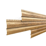 Металлический сайдинг Корабельная доска Ecosteel / Экостил 14х226мм 0,5мм Золотой дуб текстурированный