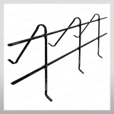 Ограждение кровельное ЭКОНОМ 600мм, 3м RAL9005 Черный / для металлочерепицы, профнастила и гибкой черепицы