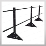 Ограждение кровельное 600мм, 3м RAL3005 Красное вино / для металлочерепицы, профнастила и гибкой черепицы