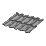 Модульная металлическая черепица АкваСистем / Aqua System, Гётеборг, Pural BT (Zn275) 0,5мм, RAL7024 тёмно-серый