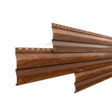 Металлический сайдинг Корабельная доска Ecosteel matt / Экостил 14х226мм 0,5мм Мореный Дуб матовый