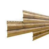Металлический сайдинг Корабельная доска Ecosteel / Экостил 14х226мм 0,45мм Дуб текстурированный