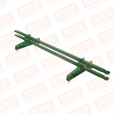 Снегозадержатель трубчатый BORGE 1,5м / для металлочерепицы, профнастила и мягкой кровли RAL6002 Зеленая листва