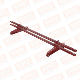 Снегозадержатель трубчатый BORGE 1,5м / для металлочерепицы, профнастила и мягкой кровли RAL3011 Красно-коричневый