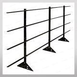 Ограждение кровельное 1200мм, 3м RAL9005 Черный / для металлочерепицы, профнастила и гибкой черепицы