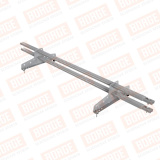 Снегозадержатель трубчатый BORGE 1,5м / для металлочерепицы, профнастила и мягкой кровли RAL7004 Светло-серый