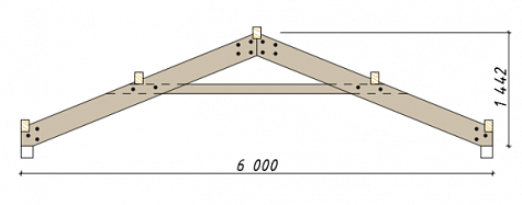 Купить Стропильная ферма (а) 6м - изображение 2