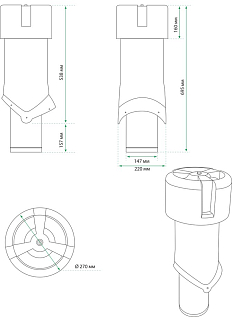 Купить Выход вентиляции Krovent Pipe-VT 150is - изображение 1