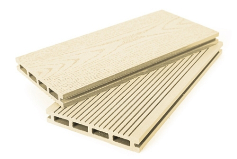 Купить Террасная доска ДПК GrandLine двухсторонняя 3000х140х22мм Слоновая кость - изображение 1