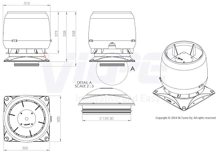 Купить Vilpe 160S вентиляционный выход - изображение 3