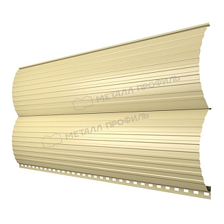Купить Металлический сайдинг под бревно МЕТАЛЛ ПРОФИЛЬ Woodstock® 28х330мм 0,45мм RAL1014  - изображение 1