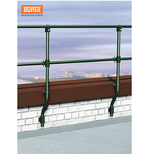 Купить Ограждение парапетное BORGE 3м, h-300мм RAL7024 Графит - изображение 1