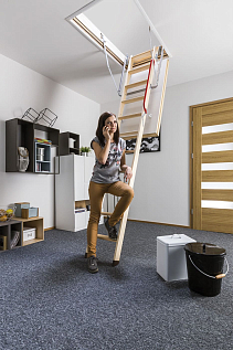 Купить Термоизоляционная чердачная лестница FAKRO LTK Thermo 60х120х280см - изображение 8