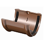 Соединитель желоба коричневый