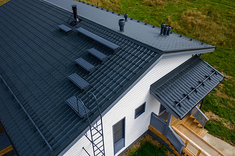 Купить Металлочерепица Гранд Лайн / Grand Line, Classic, Satin 0,5 цвет RAL6005 зеленый мох - изображение 6