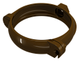 Хомут крепления трубы 100 коричневый