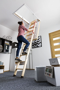 Купить Термоизоляционная чердачная лестница FAKRO LTK Thermo 60х120х280см - изображение 10