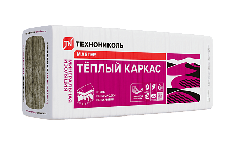 Купить Утеплитель ТЕХНОНИКОЛЬ теплый каркас Проф 1200х610х100мм 12 шт 8,784м2 - изображение 1