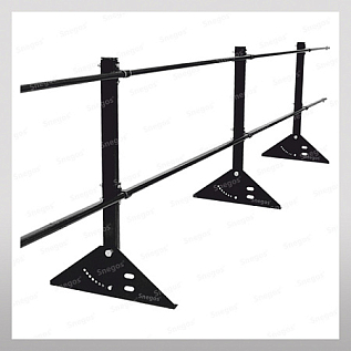 Купить Ограждение кровельное 600мм, 3м RAL7024 Графит / для металлочерепицы, профнастила и гибкой черепицы - изображение 1