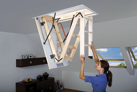 Купить Чердачная лестница FAKRO LWK 70х100х280см - изображение 12