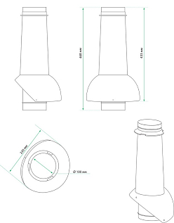 Купить Выход канализации Krovent Pipe-VT - изображение 1