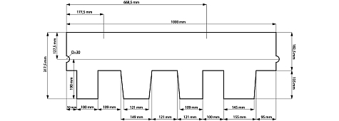 Купить Гибкая черепица Ruflex / Руфлекс Vista Балтика - изображение 2